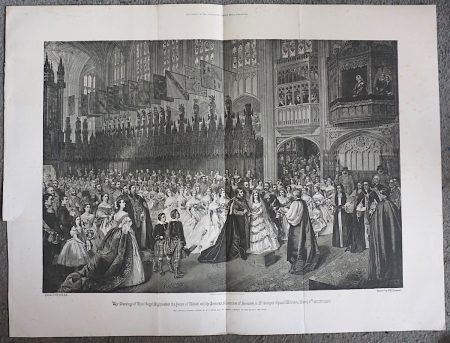 Antique Print, The Marriage of their Royal Highnesses the Prince of Wales..., 1888