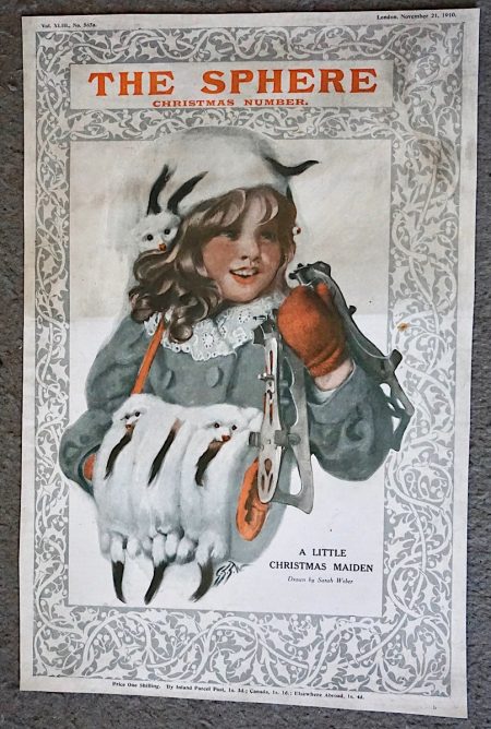 Vintage Art Cover Print from The Sphere, Christmas Number, 1910