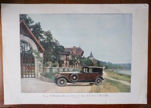 Vintage Print, La 40 CV Renault à Bois-le-Roi, 1920 ca.