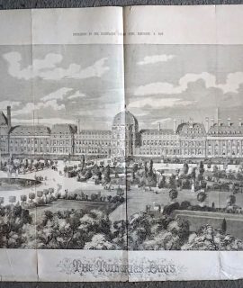 Antique Large Print, The Tuileries Paris, 1859