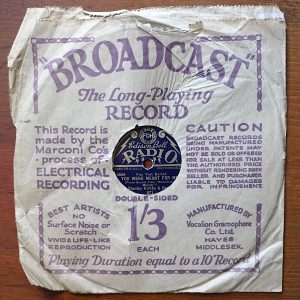 Edison Bell Radio, The Broadway Melody; You Were Meant For Me, Stanley Kirkby, 971, 1929