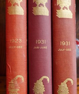 Punch, Jan-June 1931; July-Dec. 1931; July-Dec. 1923; Hard Cover books