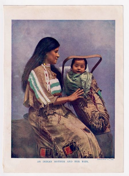 Vintage Print, An Indian Mother and her Baby, 1919