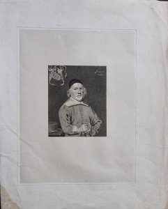 Rare Antique Engraving Print, Sir Edward Hales, 1822