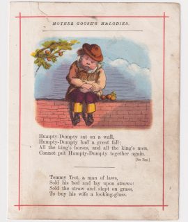 Vintage print from Mother Goose’s Melodies, 1890 ca.