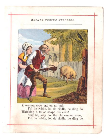 Vintage print from Mother Goose's Melodies, 1890 ca.