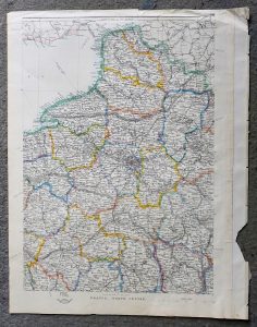 Antique Map, France North Centre, 1850 ca.