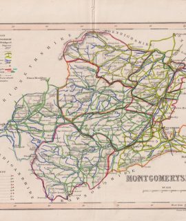 Antique Map, Montgomeryshire, 1840