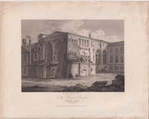 Antique Engraving Print, The Painted Chamber, 1804