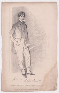 Antique Print, Author of Byron & His Contemporaries, 1850 ca.