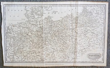 Antique Map, Prussia, 1825