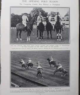 Vintage Print, The Opening Polo Season, 1913