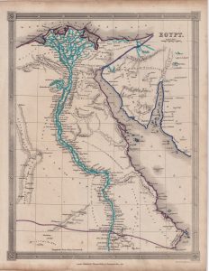 Antique Map, Egypt, 1820 ca.