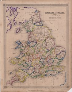 Antique Map, England and Wales, 1807