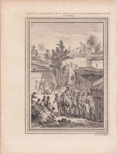 Antique Engraving Print, Maisons de Benin, avec leurs Executions... 1747