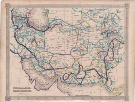 Antique Map, Persia, Cabool, & Baloochistan, 1820 ca.