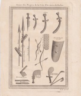 Antique Engraving Print, Armes de la Côte D'Or tirées de Barbot, 1747