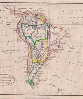 Antique Map, South America from the best authorities, 1807