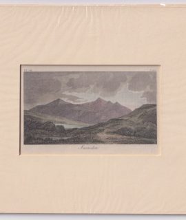 Antique Engraving Print, Snowdon, 1790