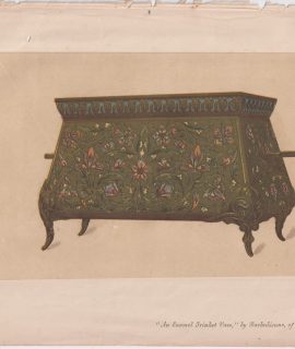 Antique Print, An Enamel Trinket Vase, by Barbedienne, of Paris, 1868