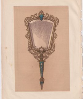 Antique Print, A Hand-Mirror by Ronvenas of Paris, 1868