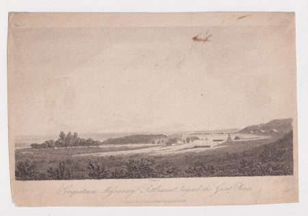 Antique Engraving Print, Griquatown Missionary beyond the Great River, 1814