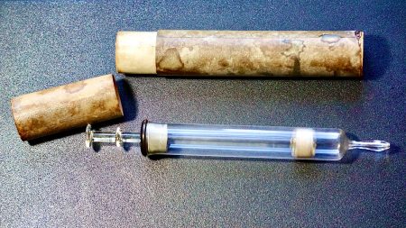 Vintage Glass Syringe in the Original Case