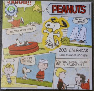 Peanuts Family Planner 2021, calendar club, collectable