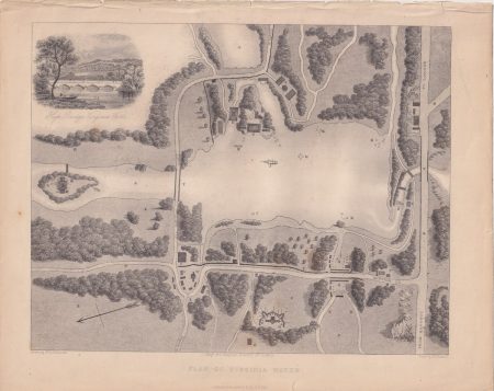 Antique Map, Plan of Virginia Water, 1842