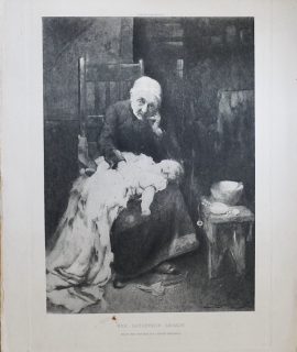 Antique Engraving, Her Daughter's Legacy, 1890