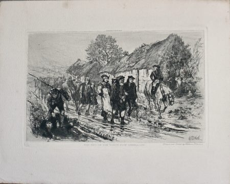 Antique Engraving Print, The End of the Forty Five Rebellion, W. Hole, 1890