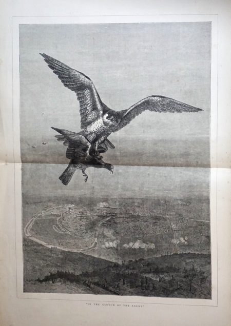 Antique Print, In the Clutch of the Enemy, 1871