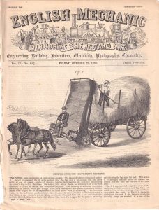 Antique Engraving Print, Henry's Improved Haymaking Machine, 1866