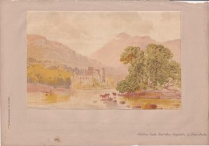 Antique Print, Kilchurn Castle, Loch Awe... 1868