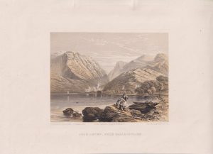 Antique Engraving Print, Loch Leven, From Ballachulish, 1860 ca.