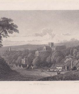 Antique Engraving Print, of Winchester, 1830 ca.