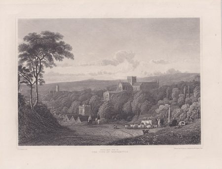 Antique Engraving Print, of Winchester, 1830 ca.
