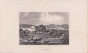 Antique Engraving Print, Cowbridge, Glamorganshire, Dugdales, 1820