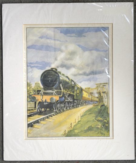 Antique Print, The Train, 1950