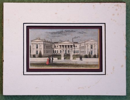 Antique Engraving Print, Highbury College, Islington, Middlesex, 1830