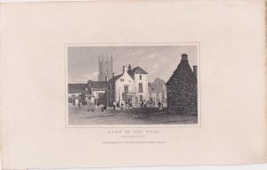Antique Engraving Print, Stow in the Wold, 1820