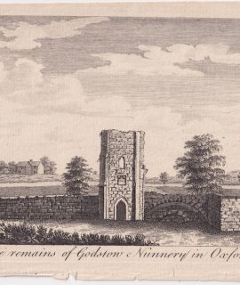 Antique Engraving Print, A view of the remains of Godstow Nunnery in Oxfordshire, 1776