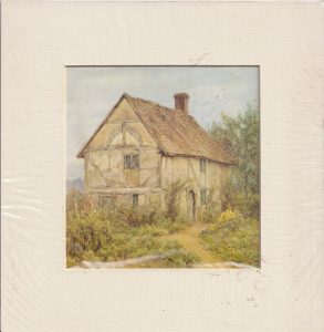 Antique Print, The Cottage, 1830 ca.