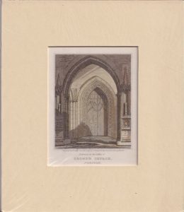 Antique Engraving Print, Cromer Church, Norfolk, 1820 ca.