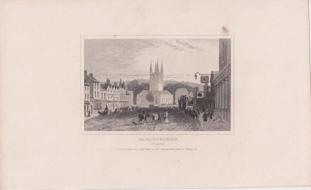Antique Engraving print, Marlborough, 1820