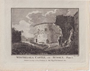 Antique Engraving Print, Winchelsea Castle, in Sussex, 1776