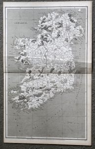 Antique Map, Ireland, 1808