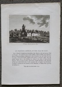 Antique Engraving Print, ST. Trinion's Church in the Isle Man, 1785