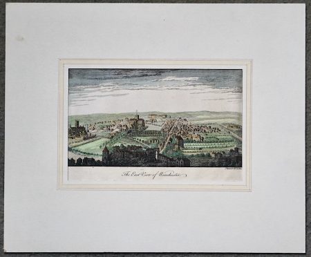 Antique Engraving Print, The East View of Winchester, 1764