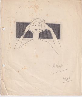 Lot of 18 Original Pencil Drawings, 1926-28
